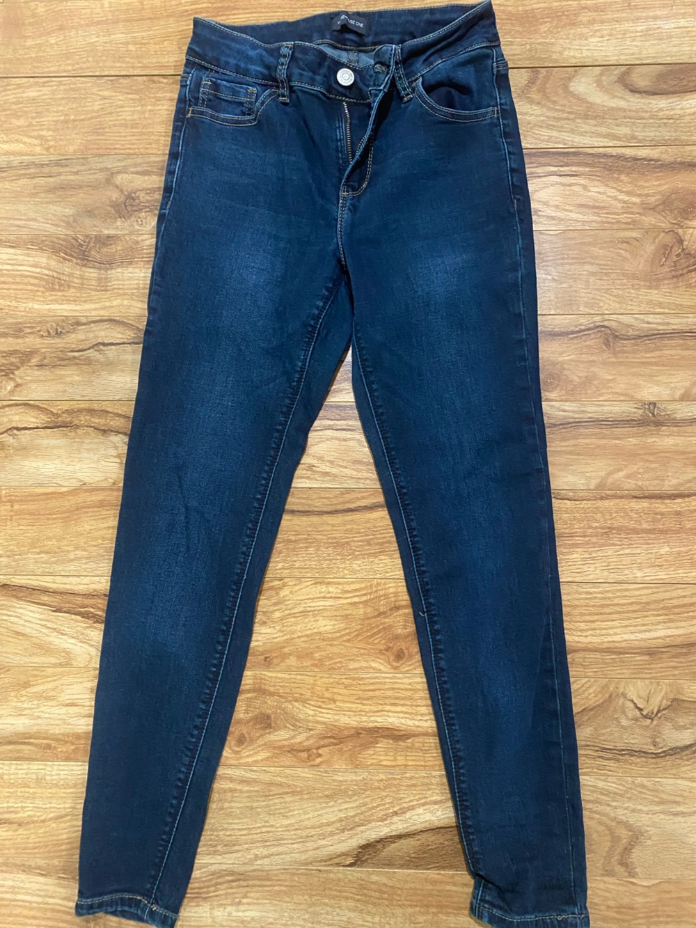 Women’s Dark Blue Stretch Jeans warehouse one